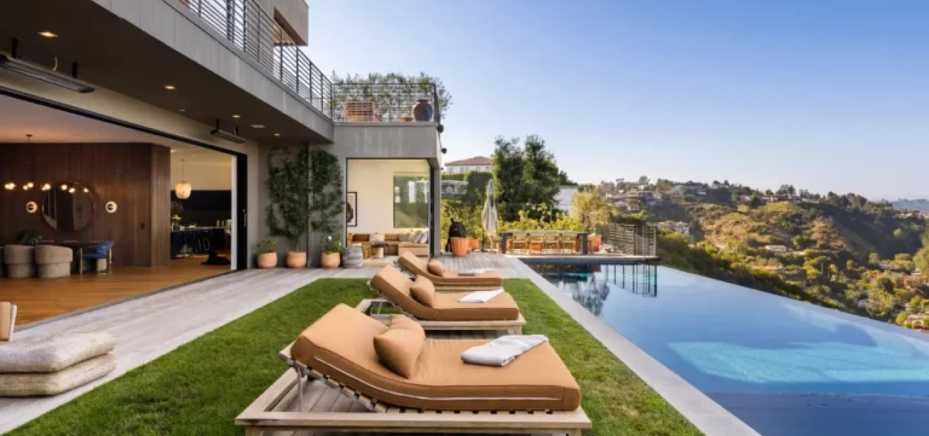 Bel Air hillside infinity pool