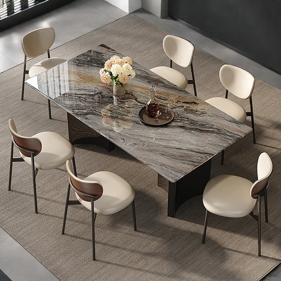 Table laid for a private dinner